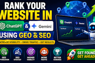 rank your website in chatgpt and gemini using geo, seo to increase visibility