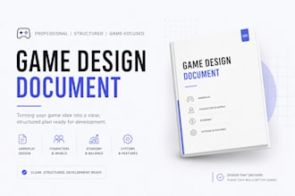 create a game design documentation for your game