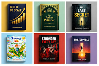 design professional book cover, ebook cover, amazon KDP, and kindle cover