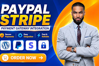 set up paypal stripe payment gateway API integration for wordpress, shopify, wix