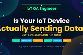 test your iot device mqtt connectivity and data flow