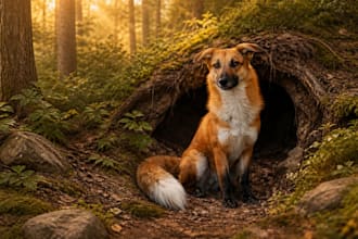 create ai art with your face or pet and custom background