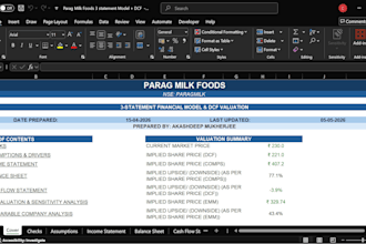 prepare financial models for you