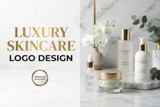 design a luxury skincare and beauty brand logo