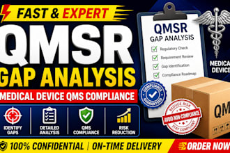 do fast expert qmsr gap analysis medical device qms compliance guaranteed
