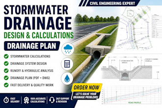 do stormwater drainage design calculations and drainage plan