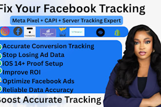 setup facebook meta pixel by GTM, setup fb capi and server side tracking by ga4