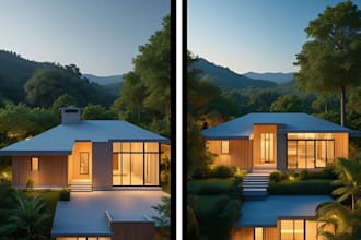 create photorealistic 3d exterior render in lumion and sketchupv