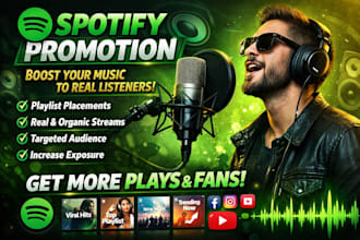 do expert spotify music promotion to real music lover for playlist spotify track