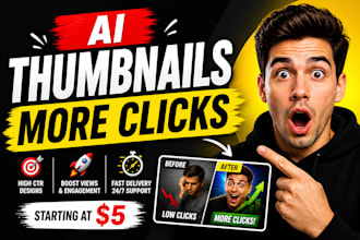 create professional ai images thumbnails and designs