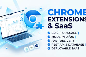 build chrome extension and saas based application