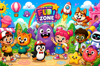 draw cartoons, mascots, and caricatures