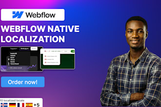 develop multilingual webflow website with localization