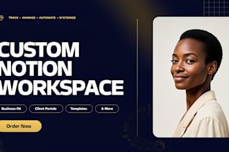 build custom notion dashboard, workspace, CRM and template setup