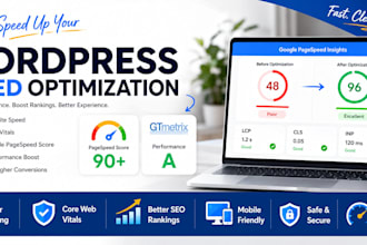 optimize wordpress speed and improve core web vitals