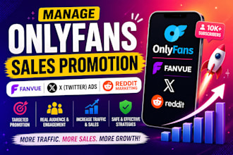 manage onlyfans sales promotion, adult web fanvue x twitter ads reddit marketing