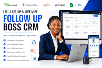 set up follow up boss CRM, ghl automation, and lead follow up system