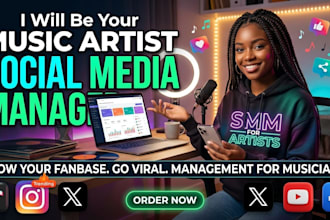 be your dedicated music artist social media manager