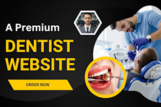 design a modern dental website with online appointment