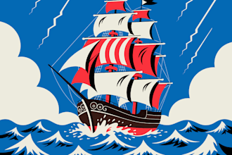 create ship oil painting for you