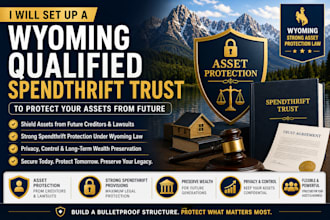 set up a wyoming qualified spendthrift trust to protect your assets from future
