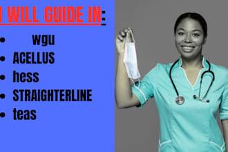 tutor in hesi, teas, wgu, straighterline