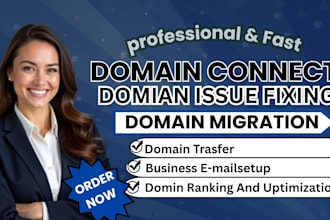 connect domain, do domain transfer, redirect domain, connect domain, fix domain