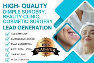 generate dimpleplasty leads dimple surgery beauty spa cosmetic surgery website