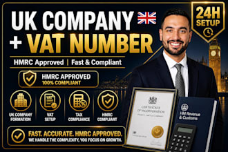 register UK ltd company and vat number with hmrc compliance