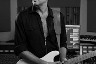 produce a professional rock song with real live instruments