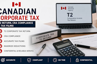 file canadian corporate tax t2 return, cra compliance and tax filing