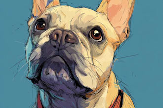 draw a caricature of your dog cat or other pet