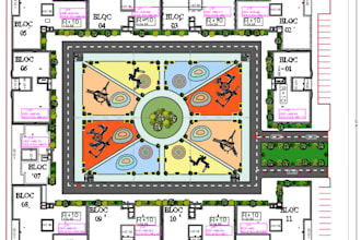 create a professional architectural site plan