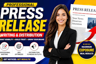 write and distribute a powerful press release for brand visibility