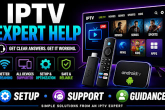 provide iptv consultation and streaming setup support