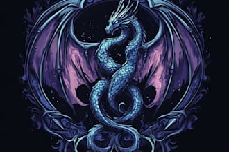 fantasy, sci fi, rpg animated logo