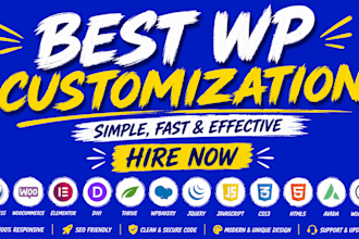 customize wordpress theme for better UI and UX