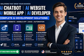 do ai mobile app development ai chatbot website ai websites saas ai developer