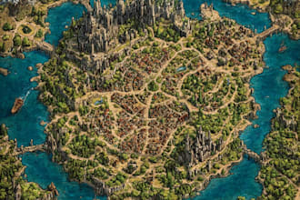 make vintage treasure hunt and fantasy maps for dnd games