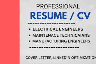 write engineering, electrical, construction resume