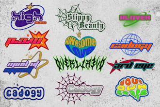 design y2k streetwear logo for clothing or fashion brand