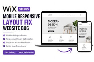 fix wix studio mobile responsive layout website bug