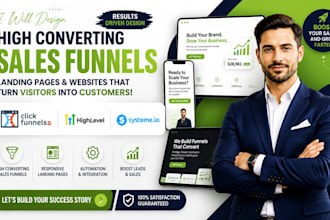 design clickfunnels 2 0 sales funnels landing page gohighlevel systeme website