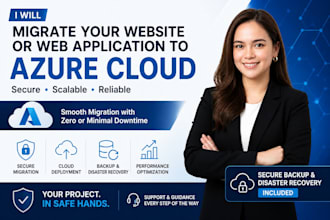 migrate your website or app to azure cloud with secure backup disaster discovery