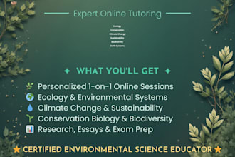 tutor environmental science online