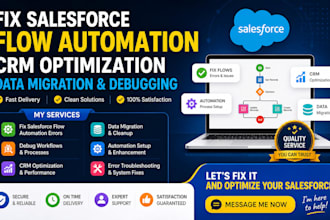 fix salesforce flow automation crm optimization data migration debugging