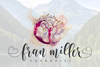 design a modern mental health clinic, psychology nurse, and wellness doctor logo