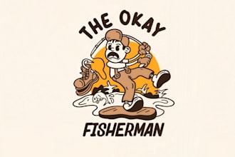 draw eye catching retro vintage t shirt logo design