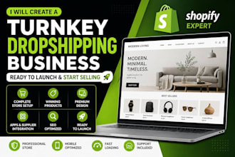create a turnkey dropshipping business ready to launch