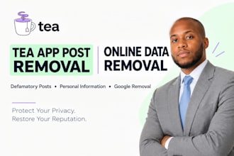 remove personal information from google and remove tea app posts